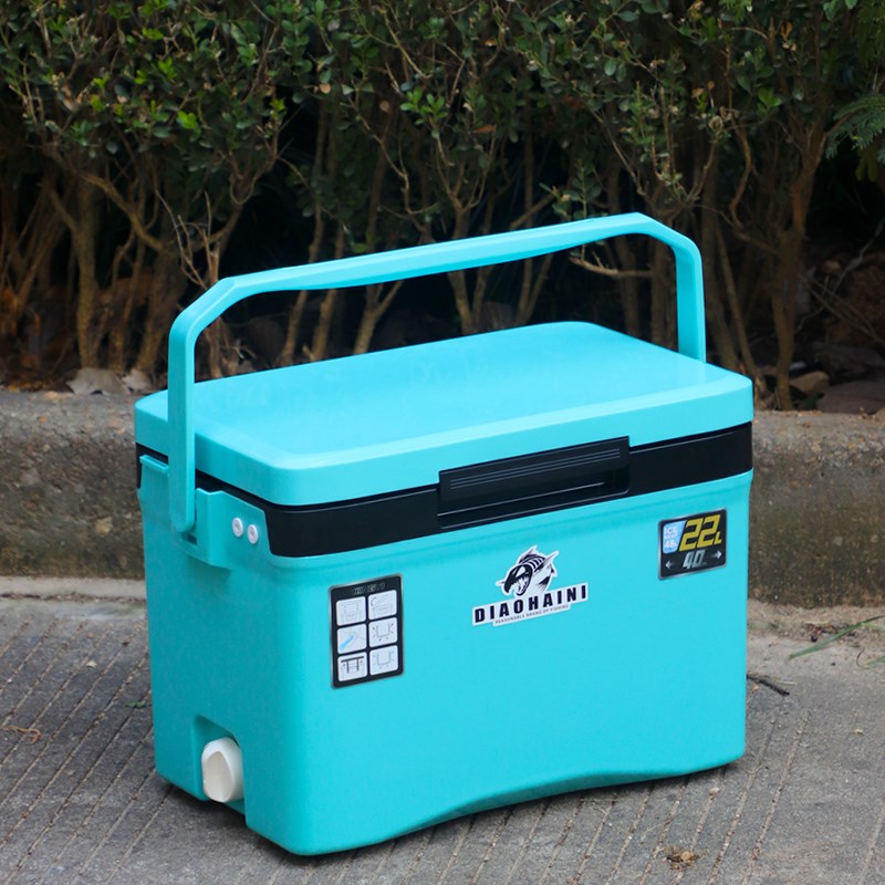 22L SMALL FISHING BOX - BLUE - FLAT
